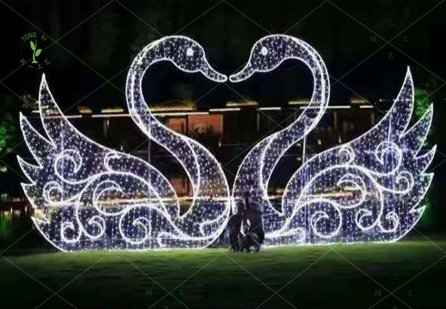 城市景觀亮化天鵝造型