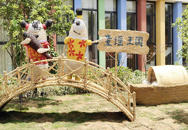 稻草工藝品卡通系列童謠王國