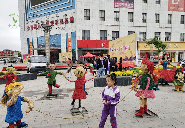 寧夏鹽池客戶稻草工藝品案例圖6