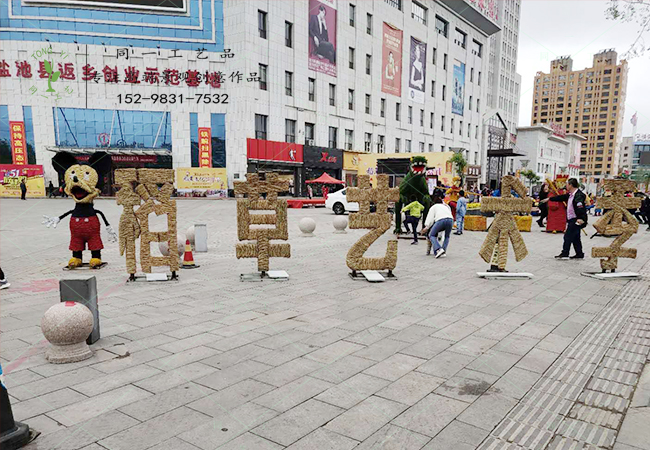 寧夏鹽池客戶稻草工藝品案例圖6