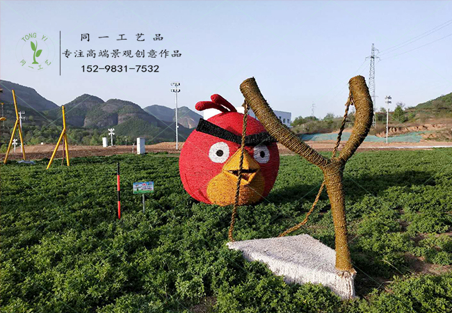 稻草工藝品卡通造型憤怒的小鳥 稻草工藝品卡通造型憤怒的小鳥