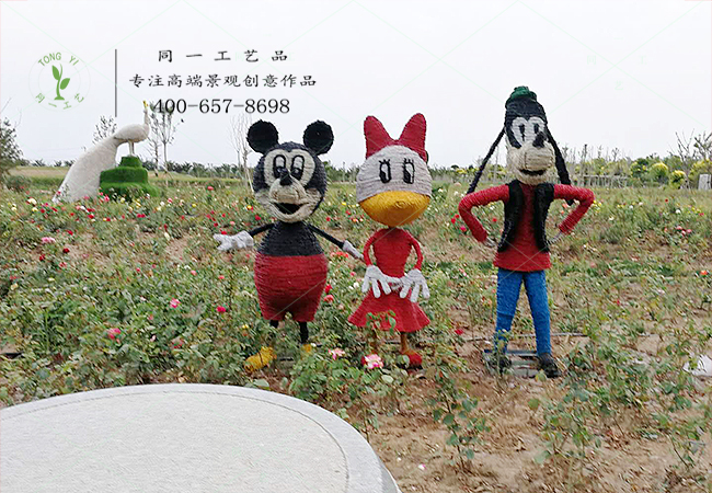 稻草工藝品迪士尼卡通造型