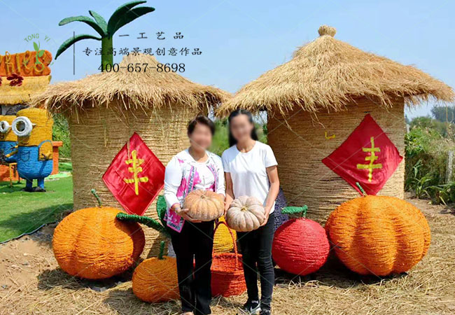 湖北襄陽農(nóng)民豐收節(jié)五谷豐登組合造型