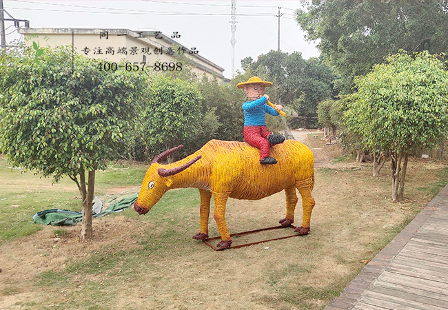 深圳大觀園景區稻草工藝品案例