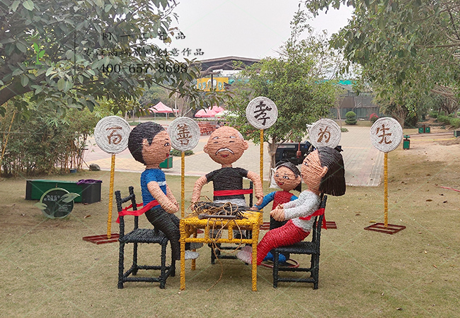 深圳大觀園景區稻草工藝品案例