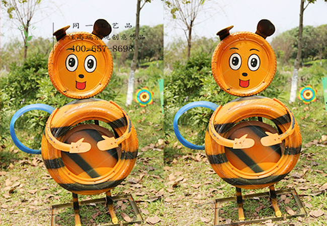 輪胎工藝品蜜蜂造型