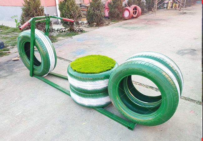 輪胎工藝品車造型